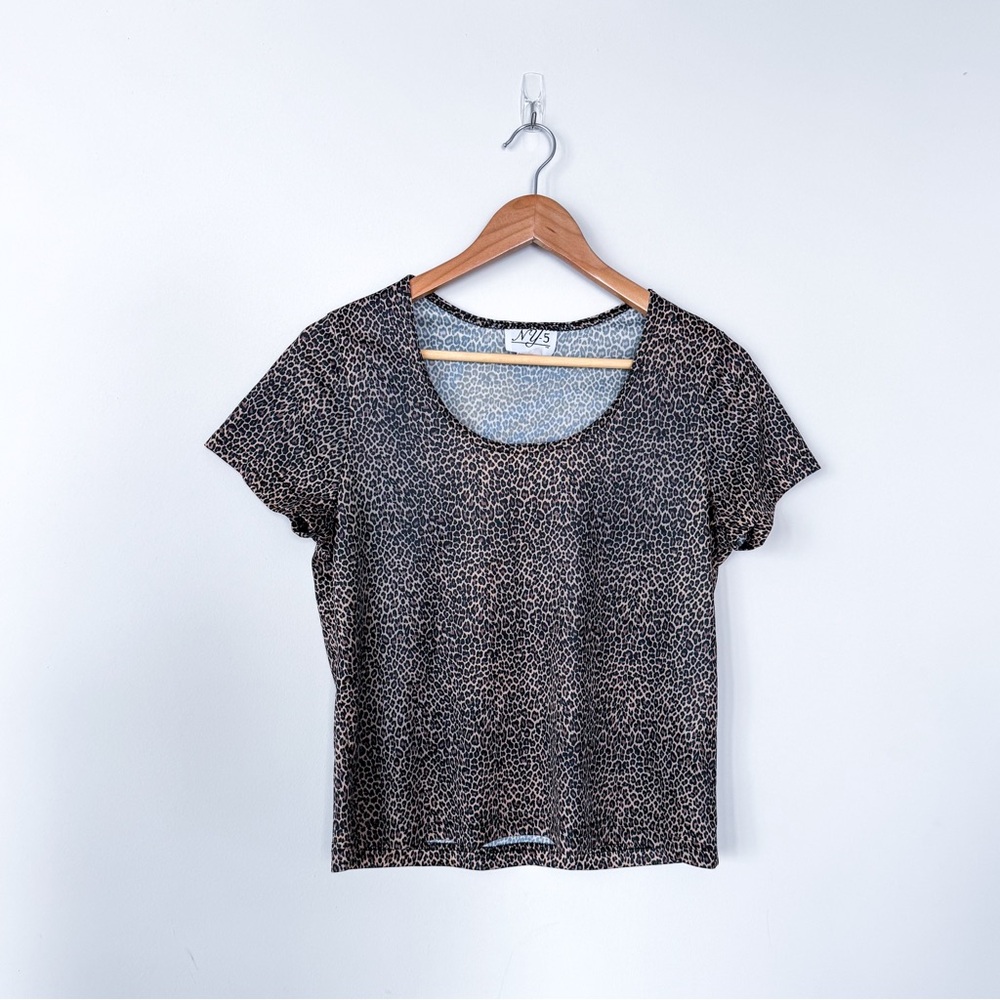 AVB Leopard Print Short Sleeve Tee